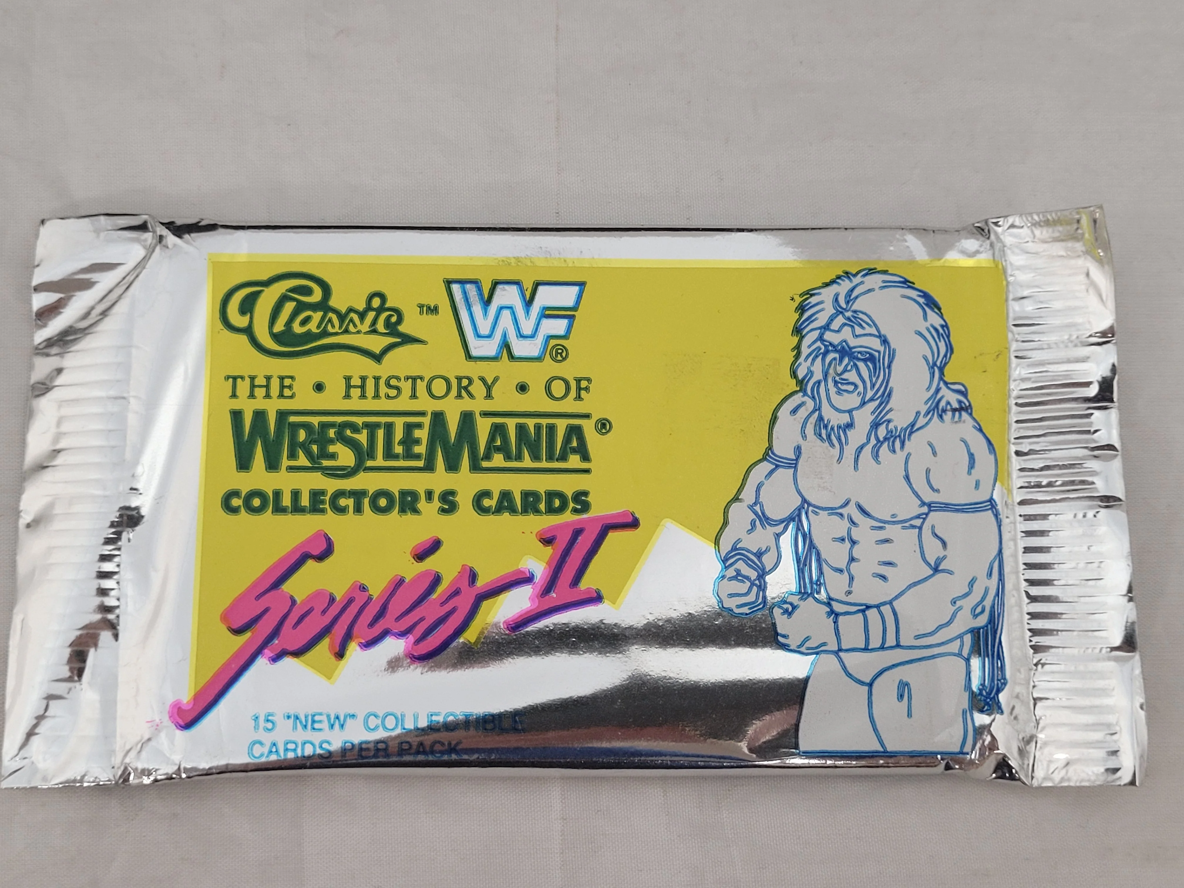 1990 Classic - WWF The History of Wrestle Mania Collector's Cards Series II Pack (15 Cards Per Pack)