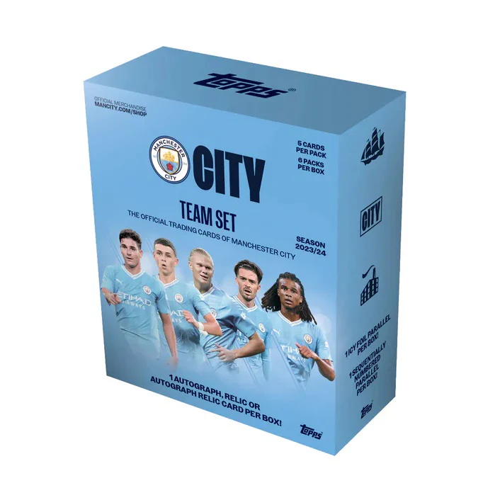 2023-24 Topps Soccer Manchester City FC Team Set Box
