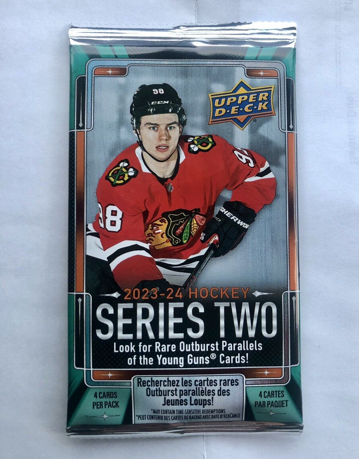 2023-24 Upper Deck Series 2 Hockey Mini Pack (4 Cards Per Pack)