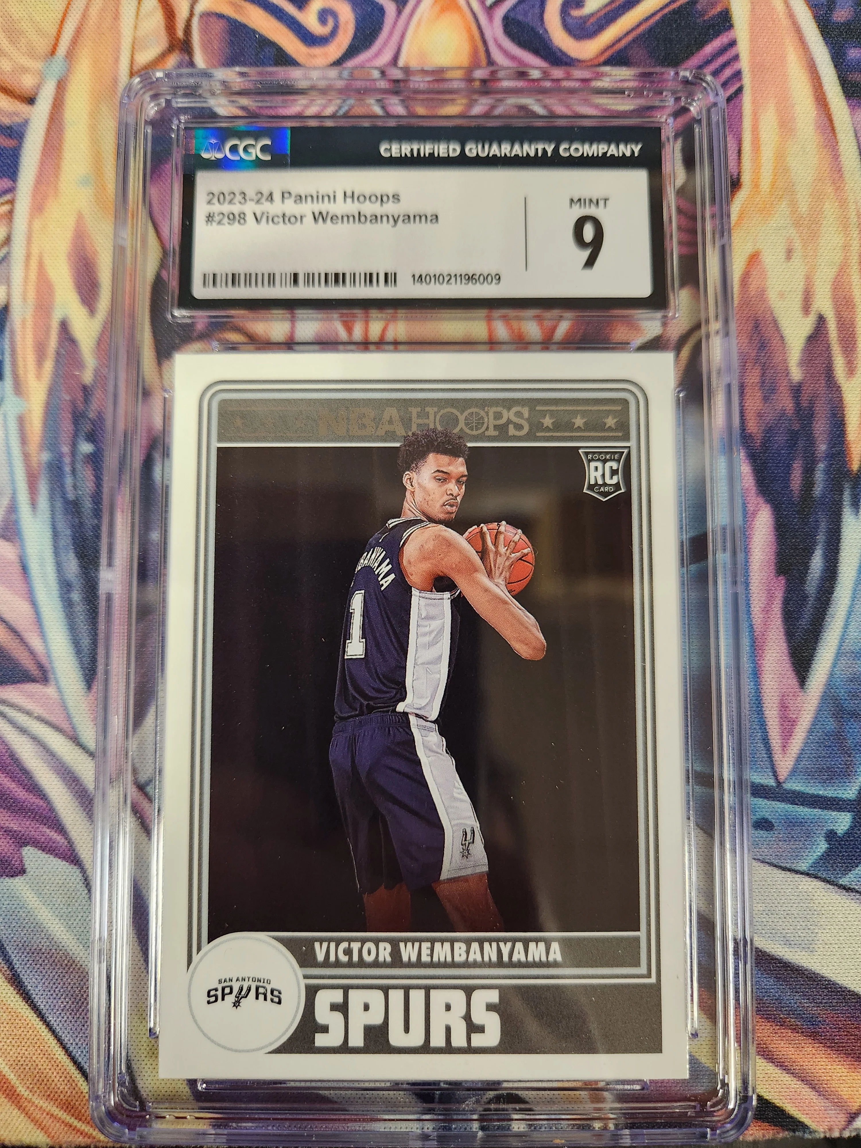 2023-24 Victor Wembanyama RC (Rookie Card) (Graded 9 or Higher, Various Grading Companies, May Not Get Card In Photo, Randomly Selected) - Image 2