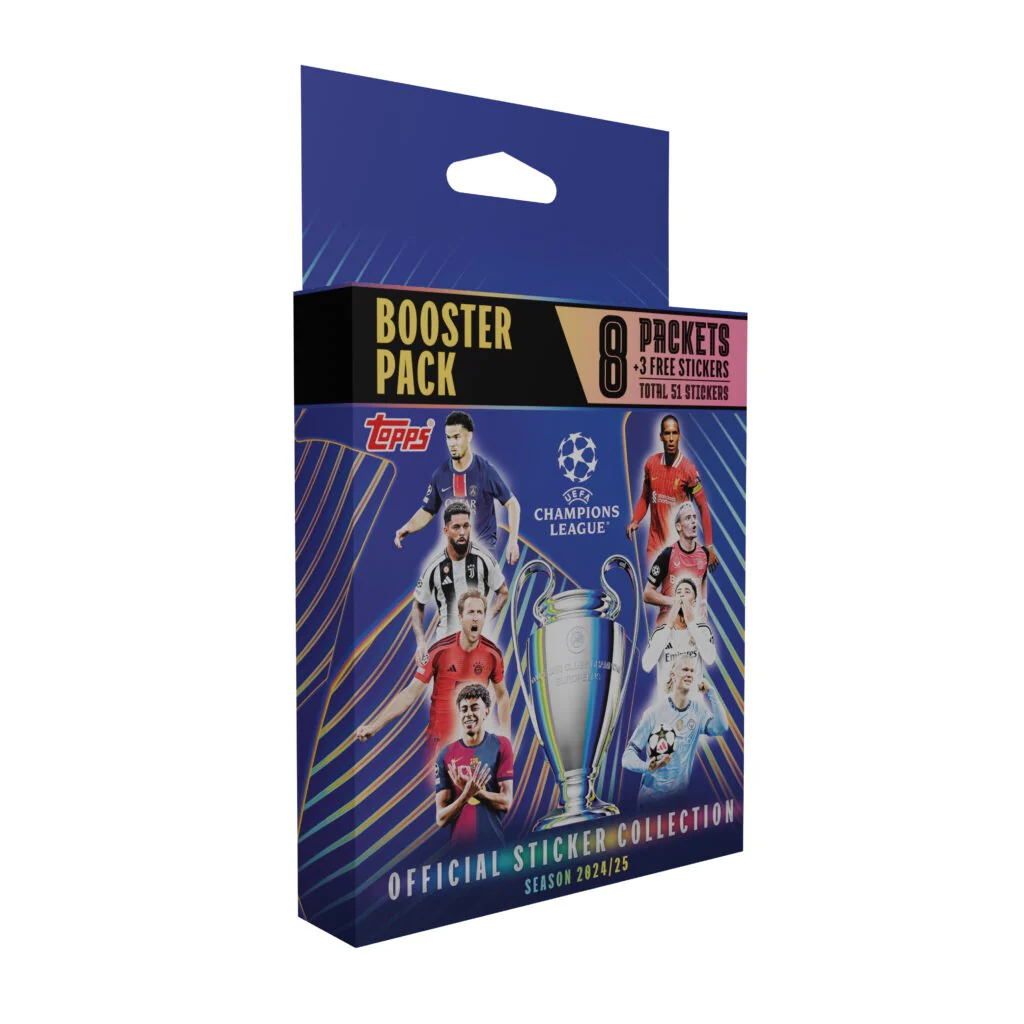 2024-25 Topps UEFA Champions League Official Sticker Collection - Blaster Box (51 Stickers)