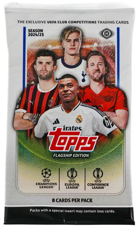 2024-25 Topps UEFA Club Competitions Flagship Edition Soccer Hobby Pack