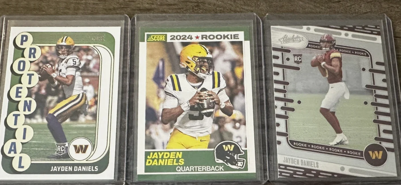 2024 Jayden Daniels NFL Football Rookie Card (1x Randomly Selected RC, May Not Be In Photo)