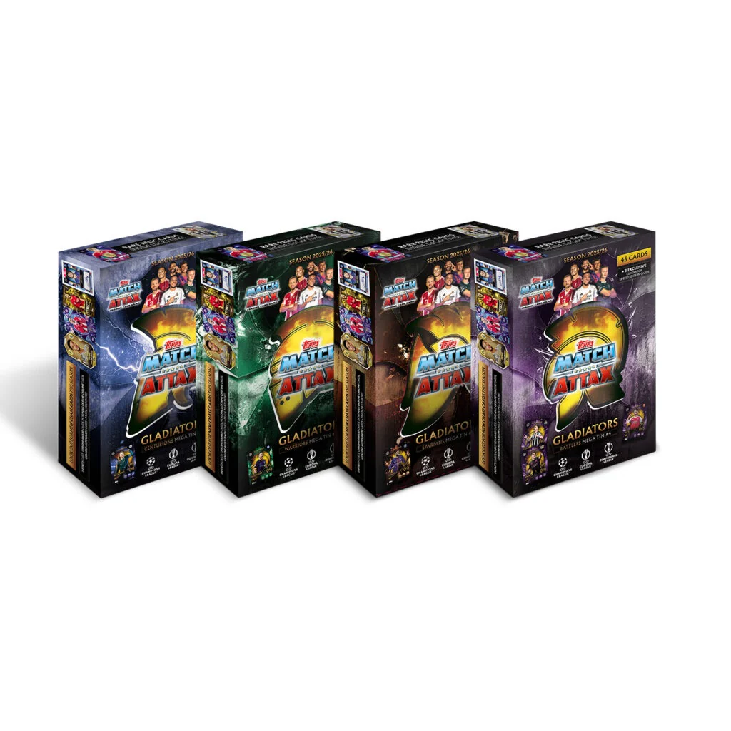 2025-26 Topps Match Attax UEFA Champions League Cards - Gladiators Mega Tin (1 Random Color Tin)