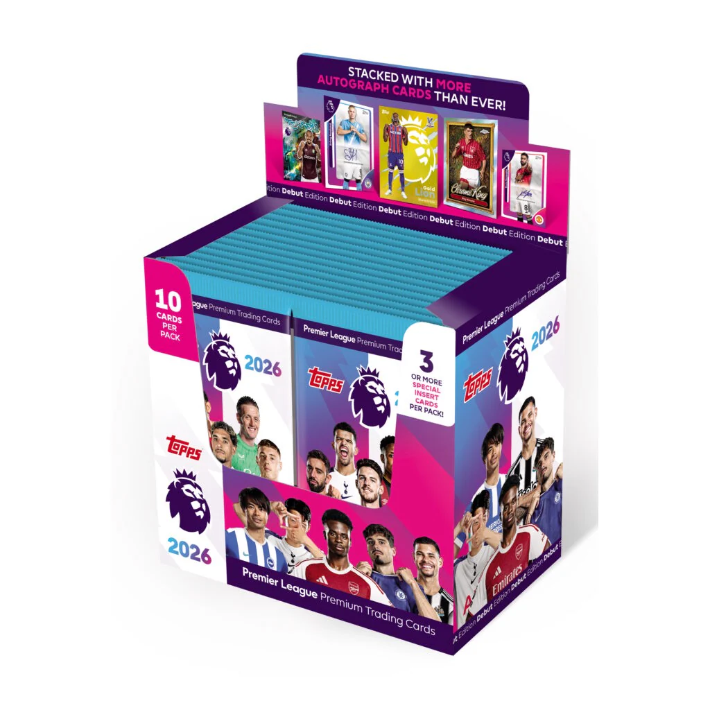 2025-26 Topps Premier League Debut Edition Soccer Cards Booster Box