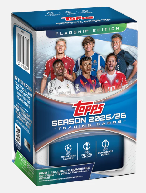 2025-26 Topps UEFA Club Competitions Flagship Edition Soccer Blaster Box