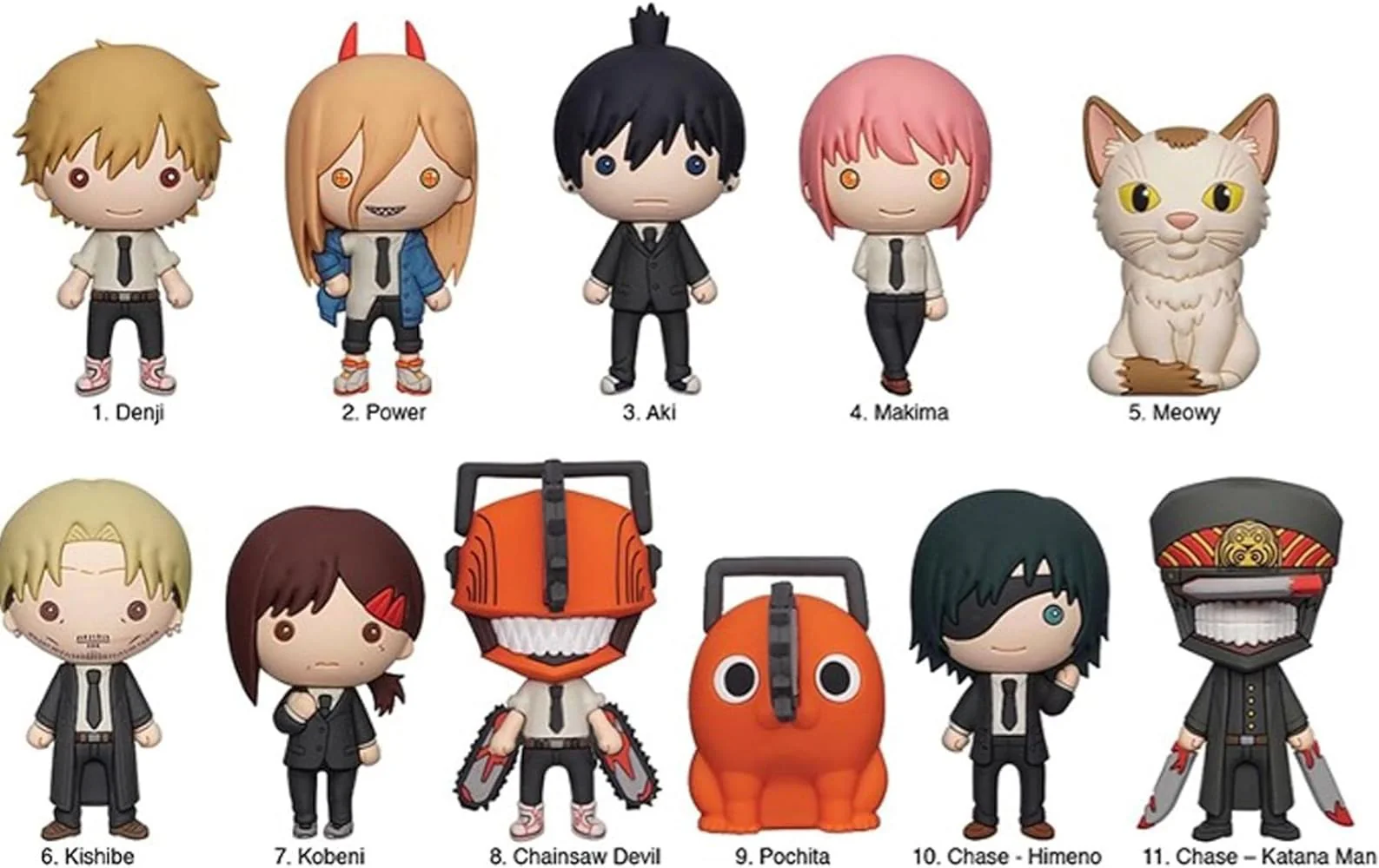 3D Foam Bag Clip Chainsaw Man Series 1 (1 Random Blind Bag)