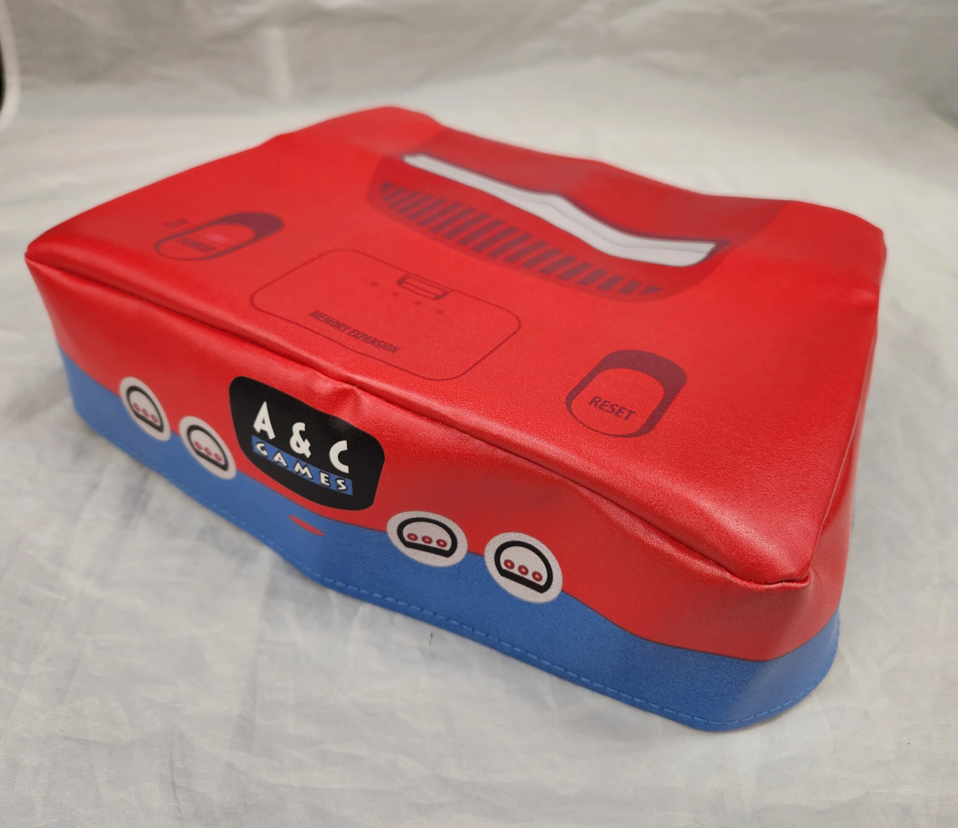A & C Games Branded Nintendo 64 Console Red Dust Cover N64 - Vinyl - Image 2