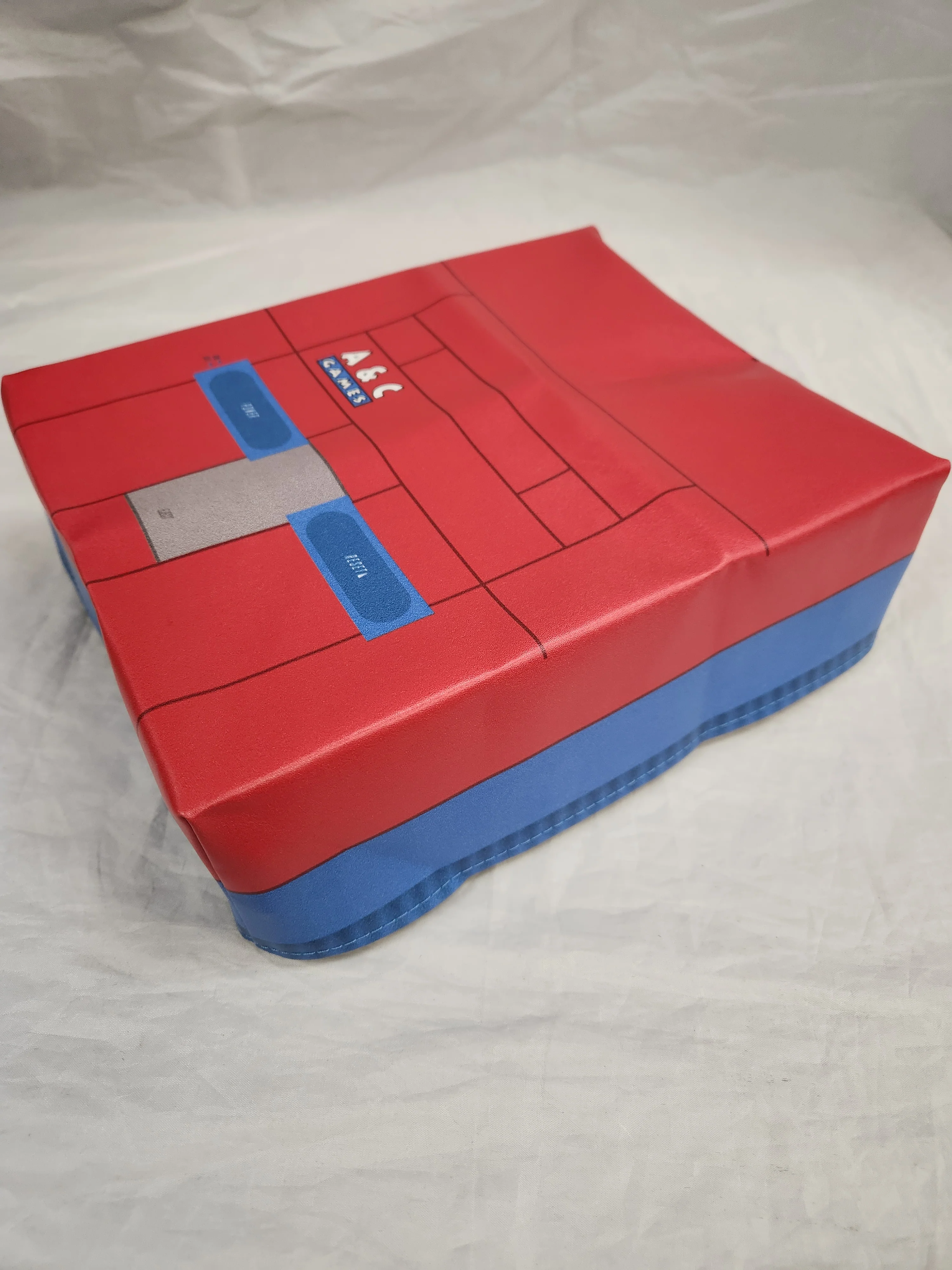 A & C Games Branded Super Nintendo Console Red Dust Cover SNES - Vinyl - Image 2