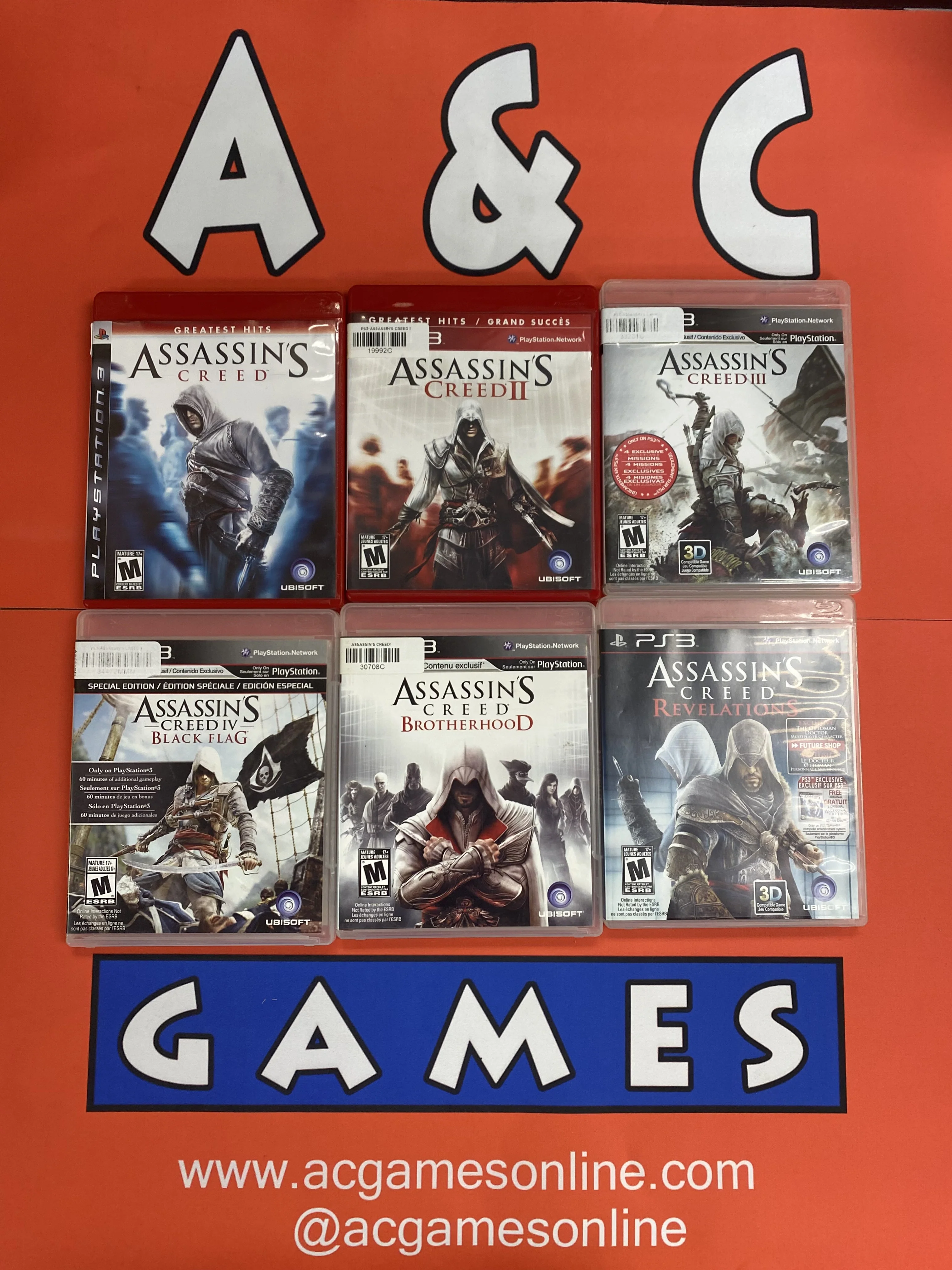 Assassin's Creed Bundle For the Playstation 3 (Conditions May Vary)