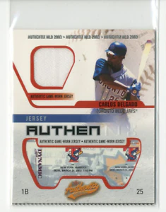 Carlos Delgado - Toronto Blue Jays - Game-Used Worn Swatch Relic Jersey Memorabilia Card - Sports Card Single (Randomly Selected, May Not Be Pictured) - Image 3