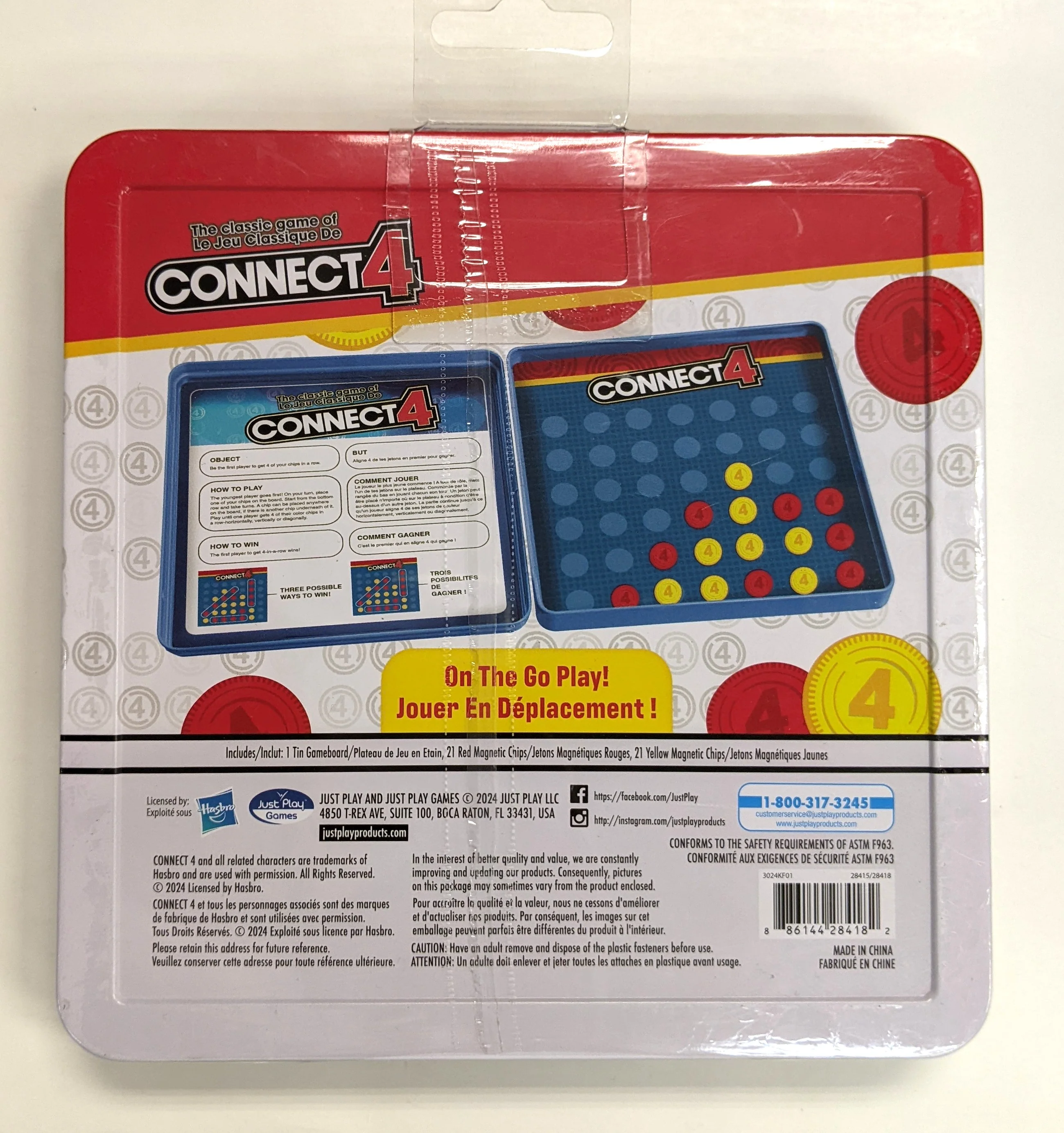 Connect 4 Classic Travel Magnetic Game [Hasbro] - Image 2