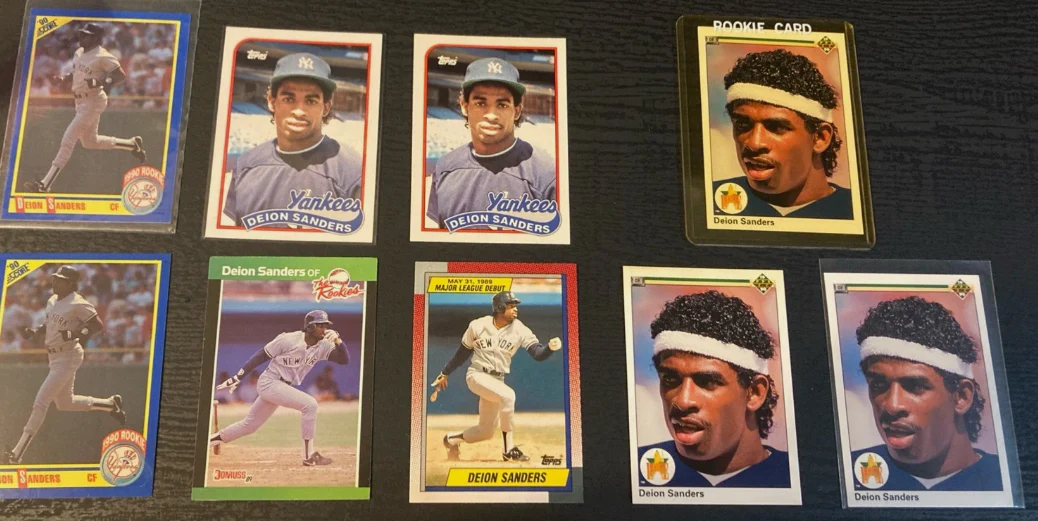 Deion Sanders - MLB Baseball - RC Rookie Card Single (Randomly Selected, May Not Be Pictured)
