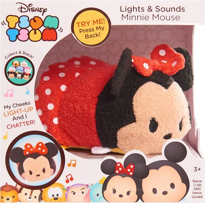 DisneyTsum Tsum Lights & Sound 4.5" Plush - Minnie Mouse