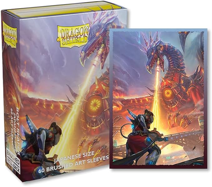 Dragon Shield Japanese Small Size Brushed Art Sleeves 60ct - Bolt Reaper