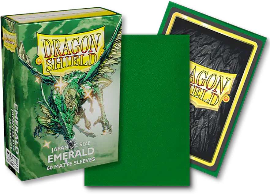 Dragon Shield Japanese Small Size Matte Sleeves 60ct - Emerald