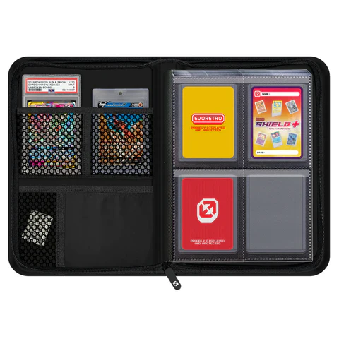 Evoretro - 4 Pocket Compact 2x2 Toploader Binder - Black - Image 2