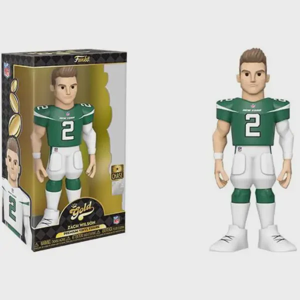 Funko Gold: NFL - Zach Wilson (New York Jets Green Jersey) 12" Premium Vinyl Figure Chase
