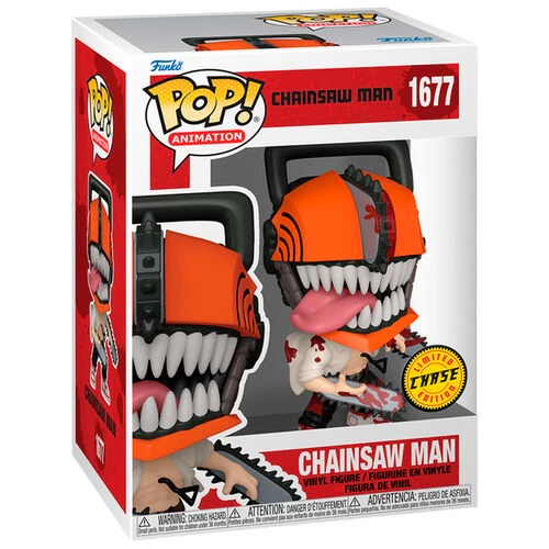 Funko POP! Animation: Chainsaw Man - Chainsaw Man #1677 Vinyl Figure CHASE CHASE (Box Wear)