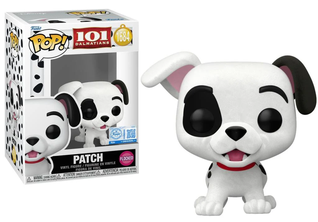 Funko POP! B: 101 Dalmatians - Patch (Flocked) #1684 Exclusive Vinyl Figure