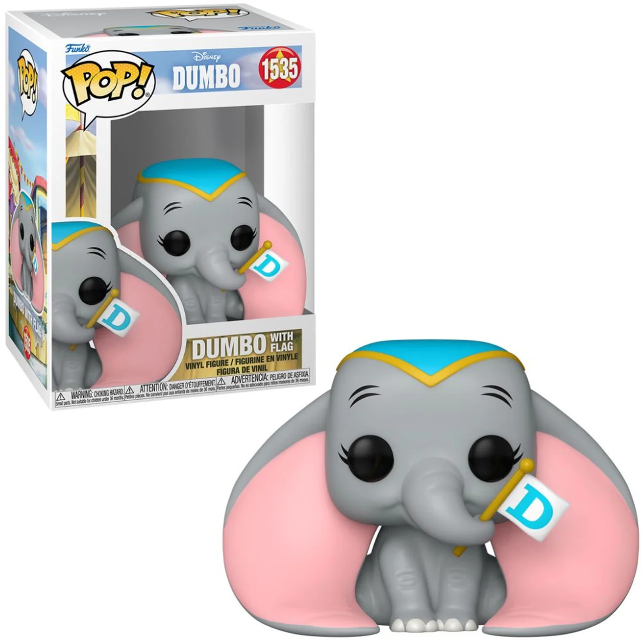Funko POP! B: Disney Dumbo - Dumbo with Flag #1535 Vinyl Figure