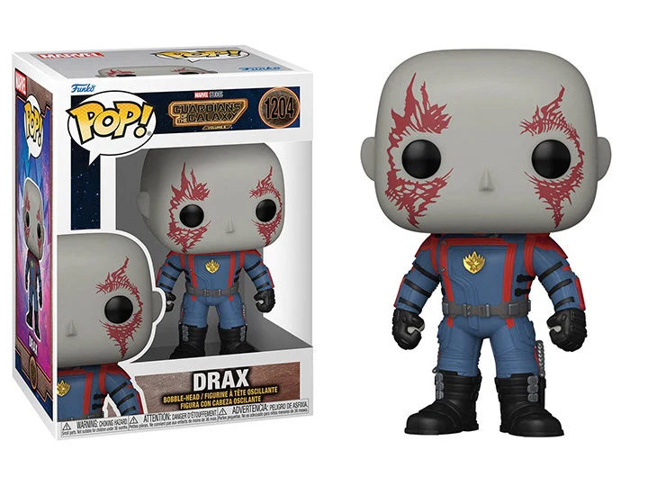 Funko POP! B: Marvel Studios Guardians of the Galaxy Volume 3 - Drax #1204 Bobble-Head Figure