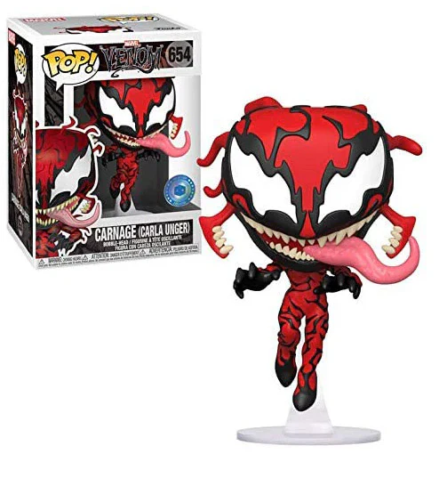 Funko POP! B: Marvel Venom - Carnage (Carla Unger) #654 Exclusive Bobble-Head Figure