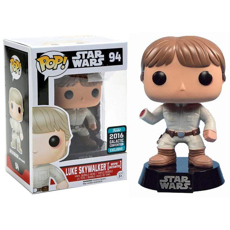 Funko POP! B: Star Wars - Luke Skywalker (Bespin Encounter) #94 Exclusive Vinyl Bobble-Head Figure (Pre-owned) (Box Wear)