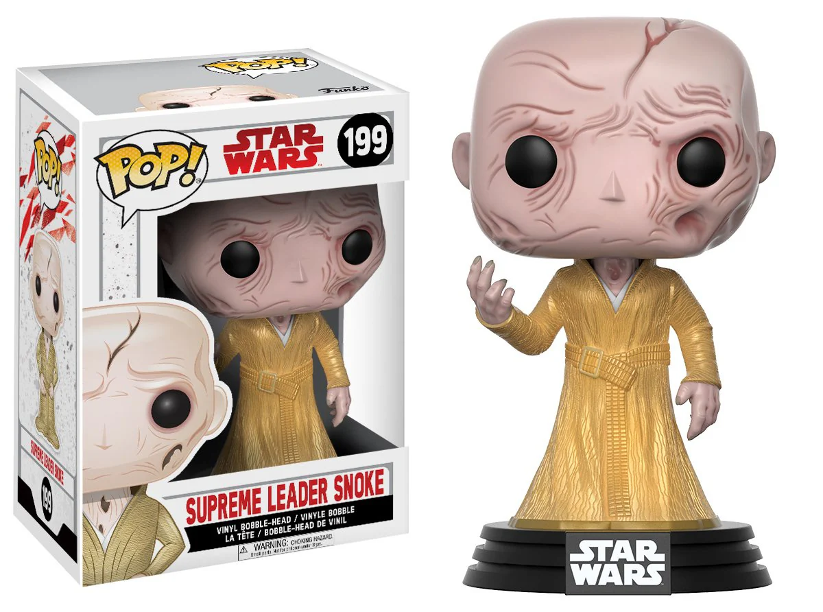 Funko POP! B: Star Wars - Supreme Leader Snoke #199 Vinyl Bobble-Head Figure (Pre-Owned, Box Wear)
