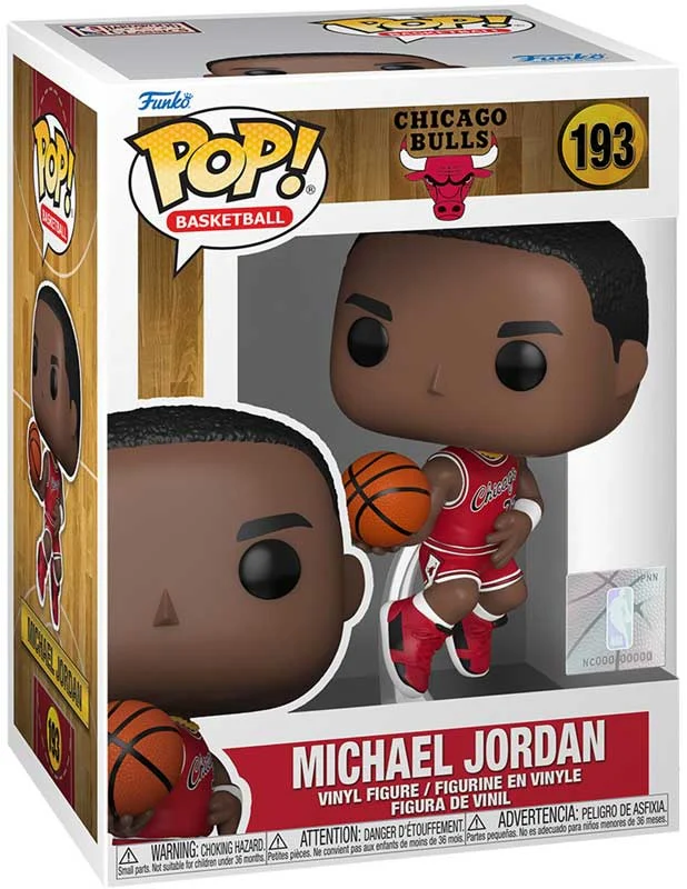 Funko POP! Basketball: Chicago Bulls Red Jersey - Michael Jordan (Rookie Season) #193 Vinyl Figure