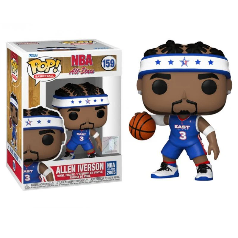 Funko POP! Basketball: NBA All-Stars 2005 East Blue Jersey - Allen Iverson #159 Vinyl Figure