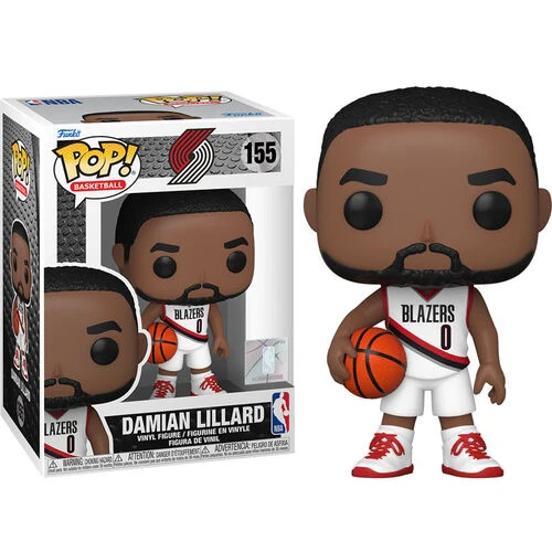 Funko POP! Basketball: Trailblazers White Jersey Damian Lillard #155 Vinyl Figure