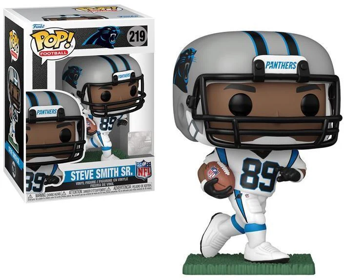 Funko POP! Football: Carolina Panthers White Jersey - Steve Smith Sr. #219 Vinyl Figure