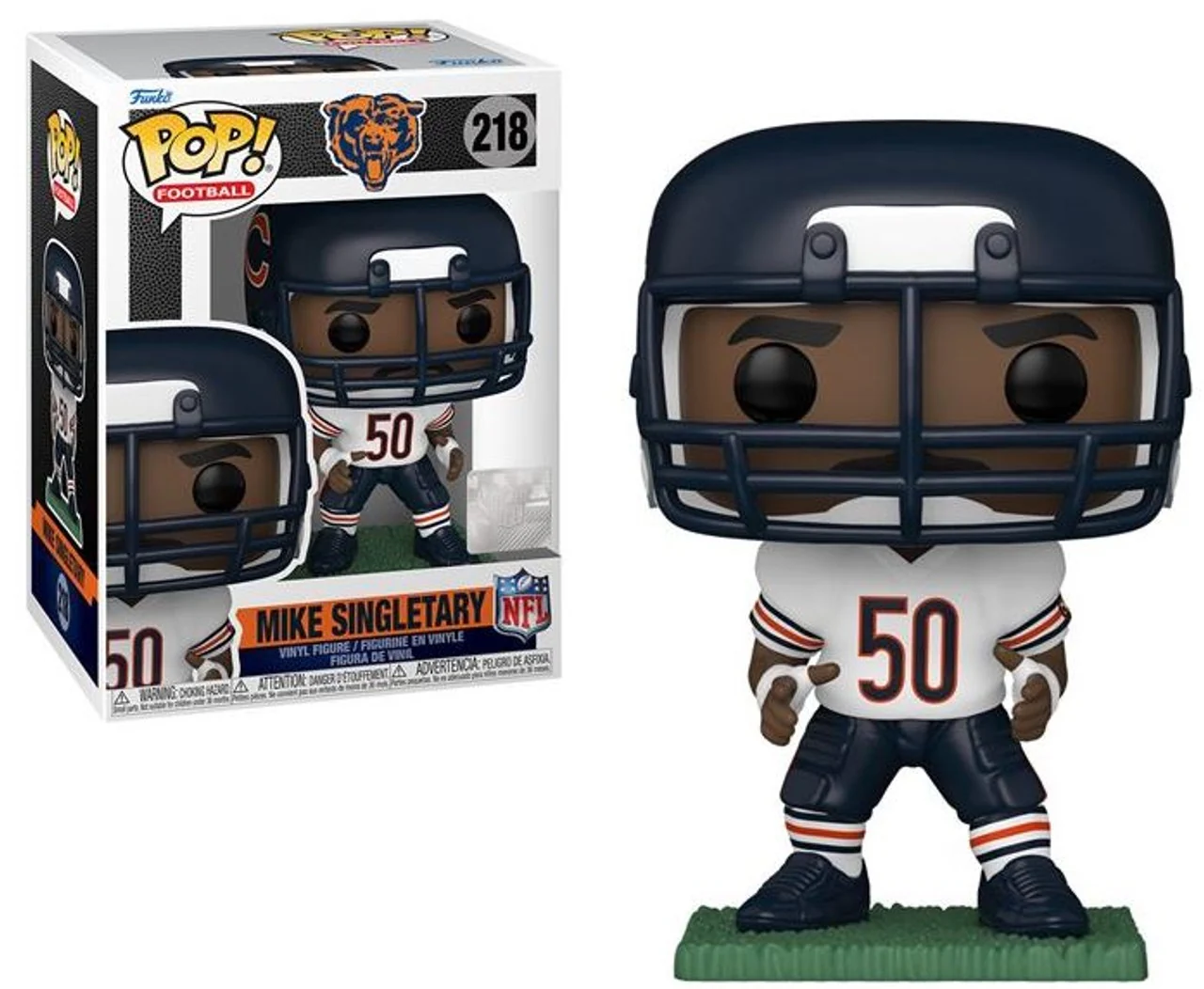Funko POP! Football: Chicago Bears White Jersey - Mike Singletary #218 Vinyl Figure