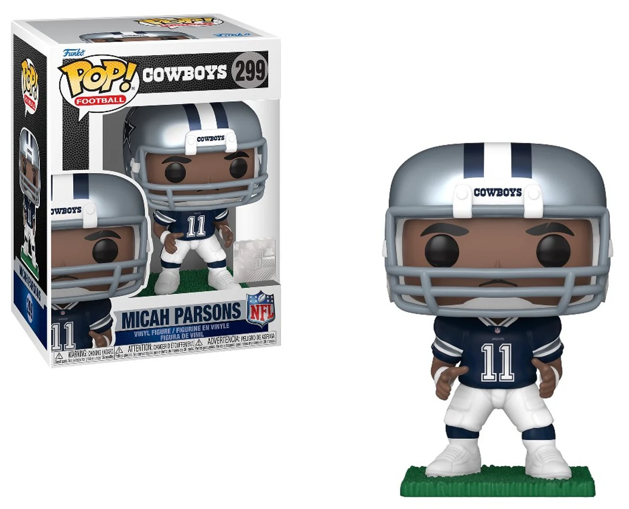 Funko POP! Football: Dallas Cowboys Navy Jersey - Micah Parsons #299 Vinyl Figure