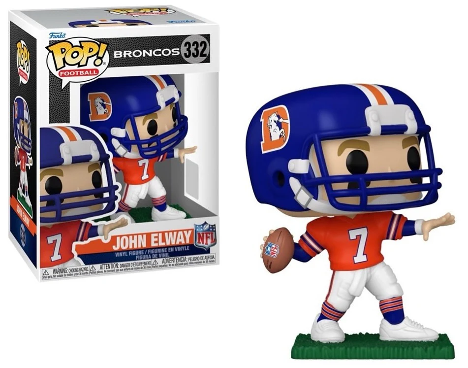 Funko POP! Football: Denver Broncos Orange Jersey - John Elway #332 Vinyl Figure