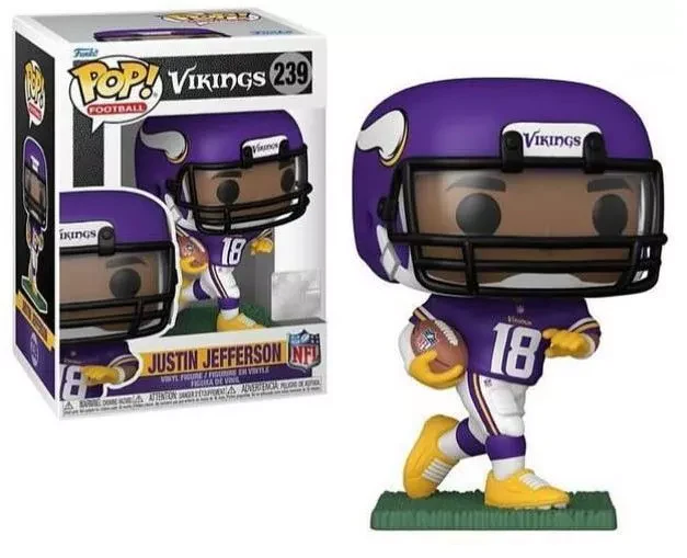 Funko POP! Football: Minnesota Vikings Purple Jersery - Justin Jefferson #239 Vinyl Figure