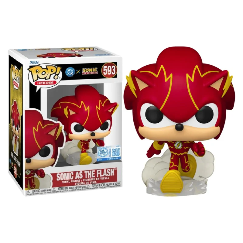 Funko POP! Heroes: DC Comics x Sonic the Hedgehog - Sonic as the Flash #593 Vinyl Figure