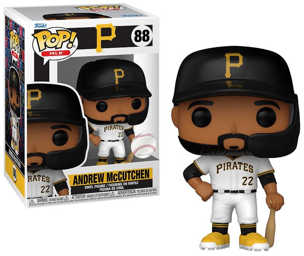 Funko POP! MLB: Pittsburgh Pirates White - Andrew McCutchen #88 Vinyl Figure