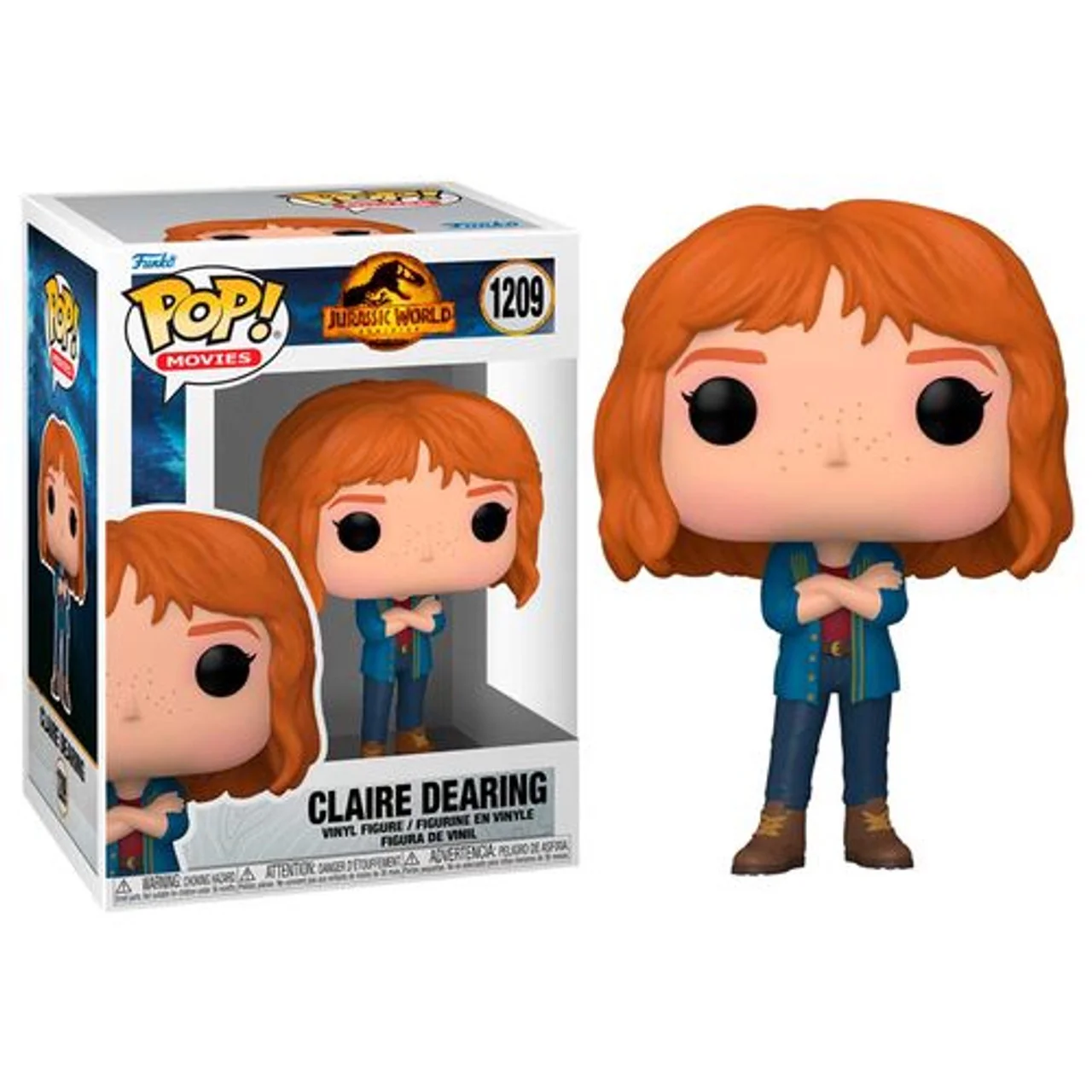 Funko POP! Movies: Jurassic World Dominion - Claire Dearing #1209 Vinyl Figure (Pre-owned, Box Wear)