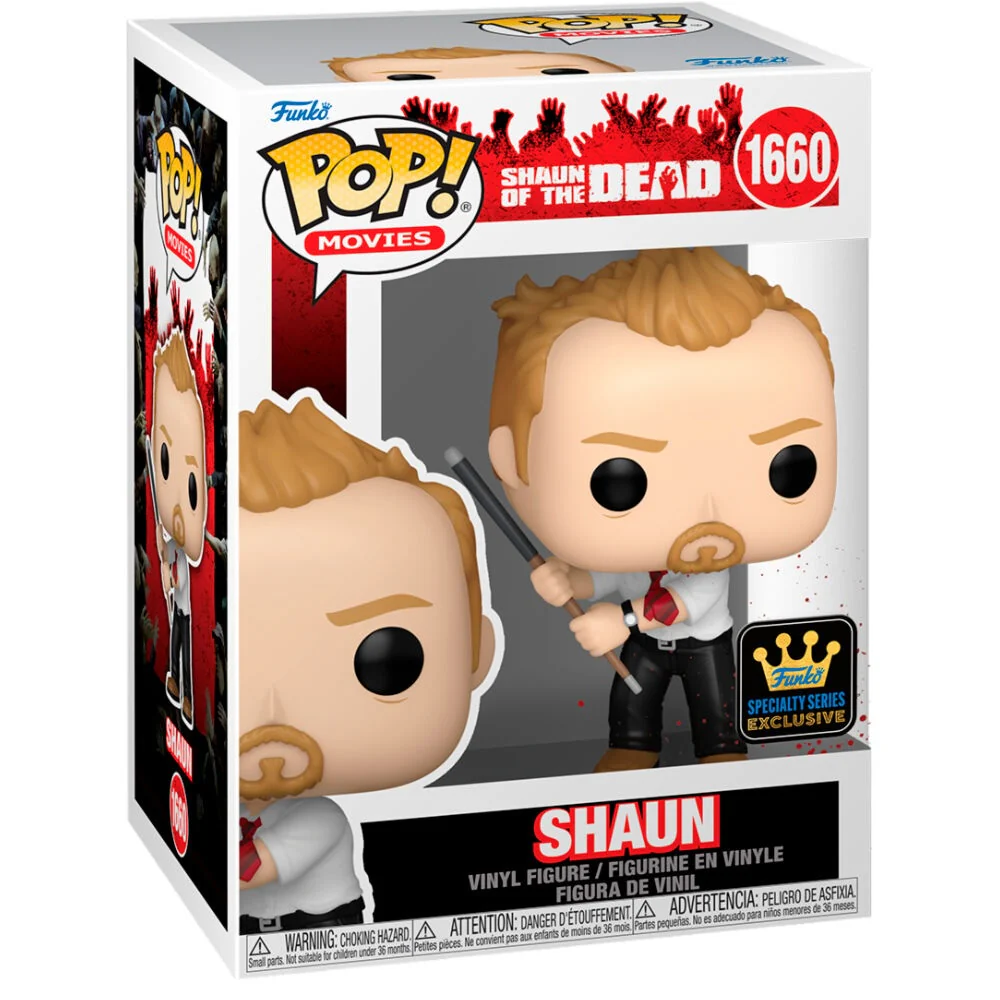Funko POP! Movies: Shaun of the Dead - Shaun #1660 Exclusive Vinyl Figure