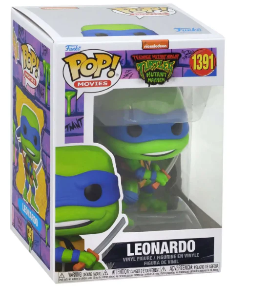 Funko POP! Movies: Teenage Mutent Ninja Turtles Mutant Mayhem - Leonardo #1391 Vinyl Figure