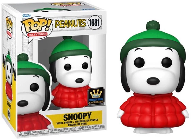 Funko POP! Television: Peanuts - Snoopy (In Coat) #1681 Exclusive Vinyl Figure