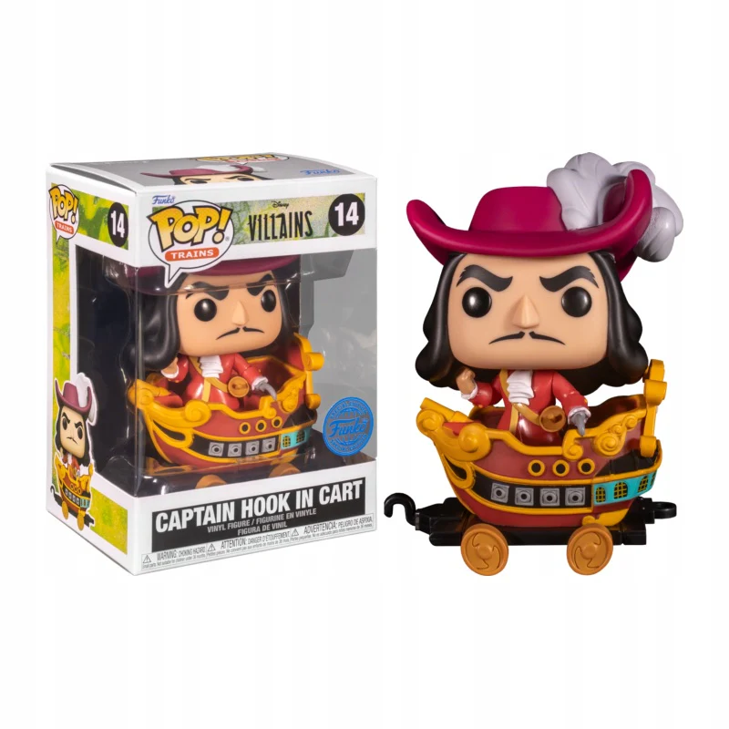 Funko POP! Trains: Disney Villains - Captain Hook In Cart #14 Vinyl Figure