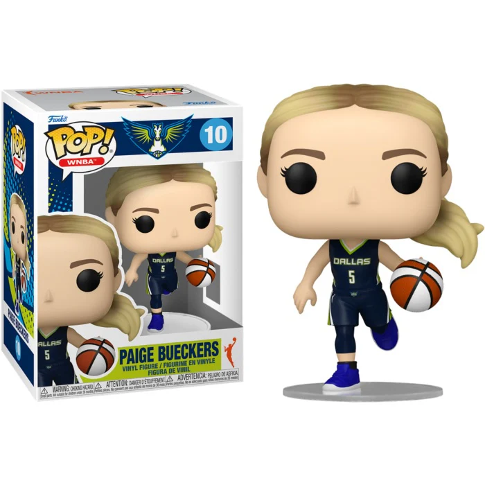 Funko POP! WNBA: Dallas Wing Blue Jersey - Paige Bueckers #10 Vinyl Figure