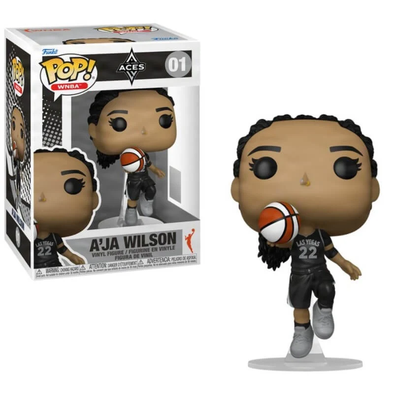 Funko POP! WNBA: Las Vegas Aces Black Jersey - A'Ja Wilson #01 Vinyl Figure