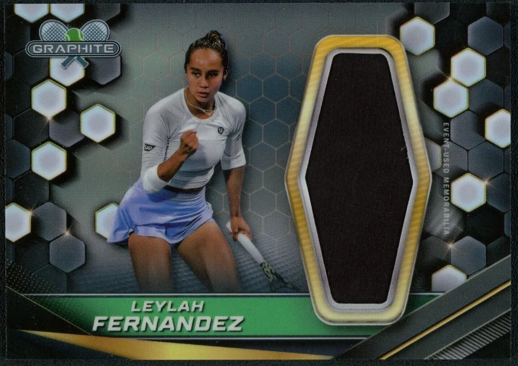 Leylah Annie Fernandez Game-Used Worn Swatch Relic Jersey Memorabilia Card Sports Card Single (Randomly Selected, May Not Be Pictured)