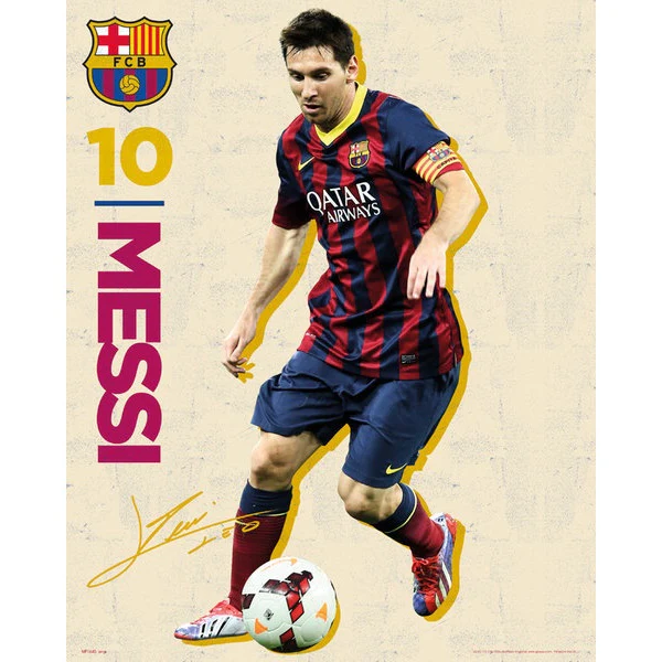 Lionel Messi Barcelona Poster (Local Pick-Up Only)