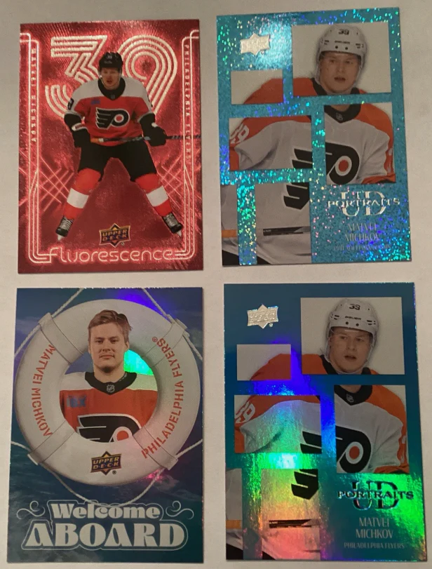 Matvei Michkov RC Rookie Card (No Young Guns, No Serial Numbered, No Parallel, 1x Randomly Selected RC, May Not Be Pictured)