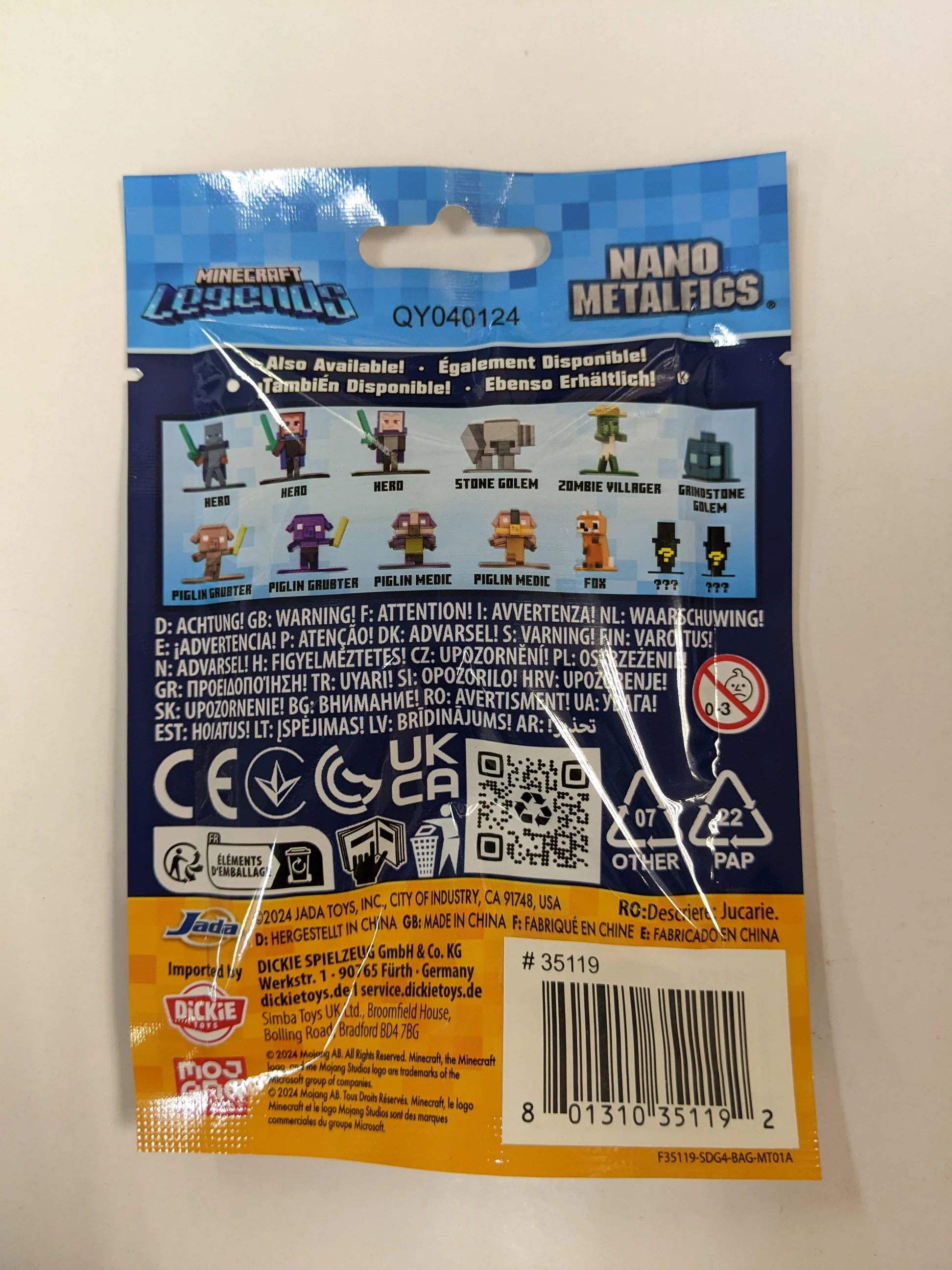 Minecraft Legends Nano MetalFigs Die-Cast Figure Blind Bag [Mojang] (1 Randomly Selected) - Image 2